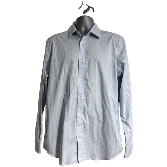 NWT Old Navy The Signature Shirt Slim Fit Purple Red Polka Dots Shirt Size L MS1 - Picture 2 of 15